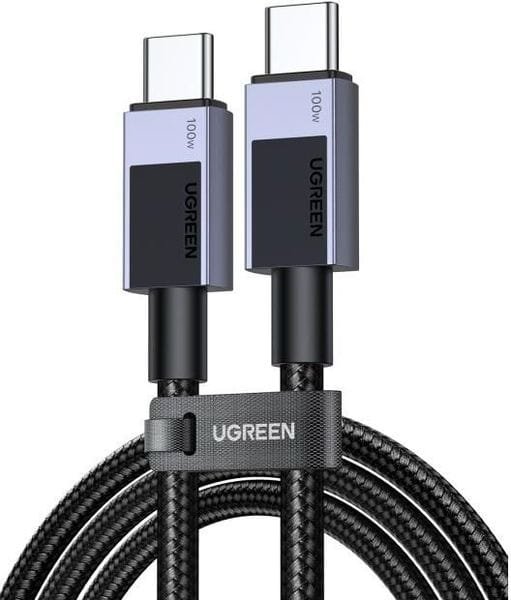 CHARGING CABLE UGREEN 100W L512 TYPE-C/TYPE-C BLACK 1M 45063 5A