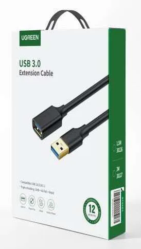 Ugreen USB 3.0 Cable USB-A male - USB-A female Μαύρο 0.5m (30125) - Image 3