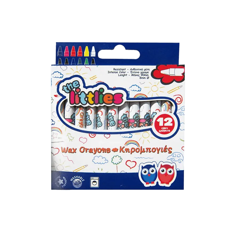 The Littlies Σετ Κηρομπογιές 12τμχ