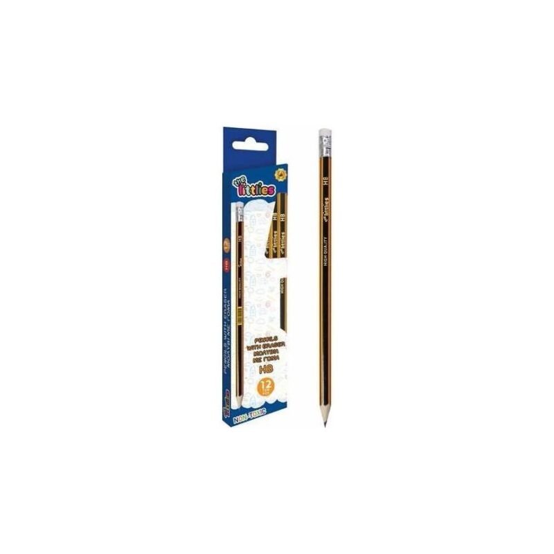 Pencils Littlies with eraser (Box of 12 pcs.)
