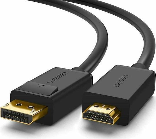 Ugreen Cable DisplayPort male - HDMI male 3m Μαύρο (10203)
