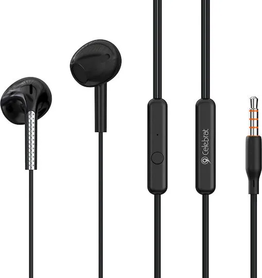 Celebrat G28 In-ear Handsfree Ακουστικά με Βύσμα 3.5mm Μαύρο - Image 2